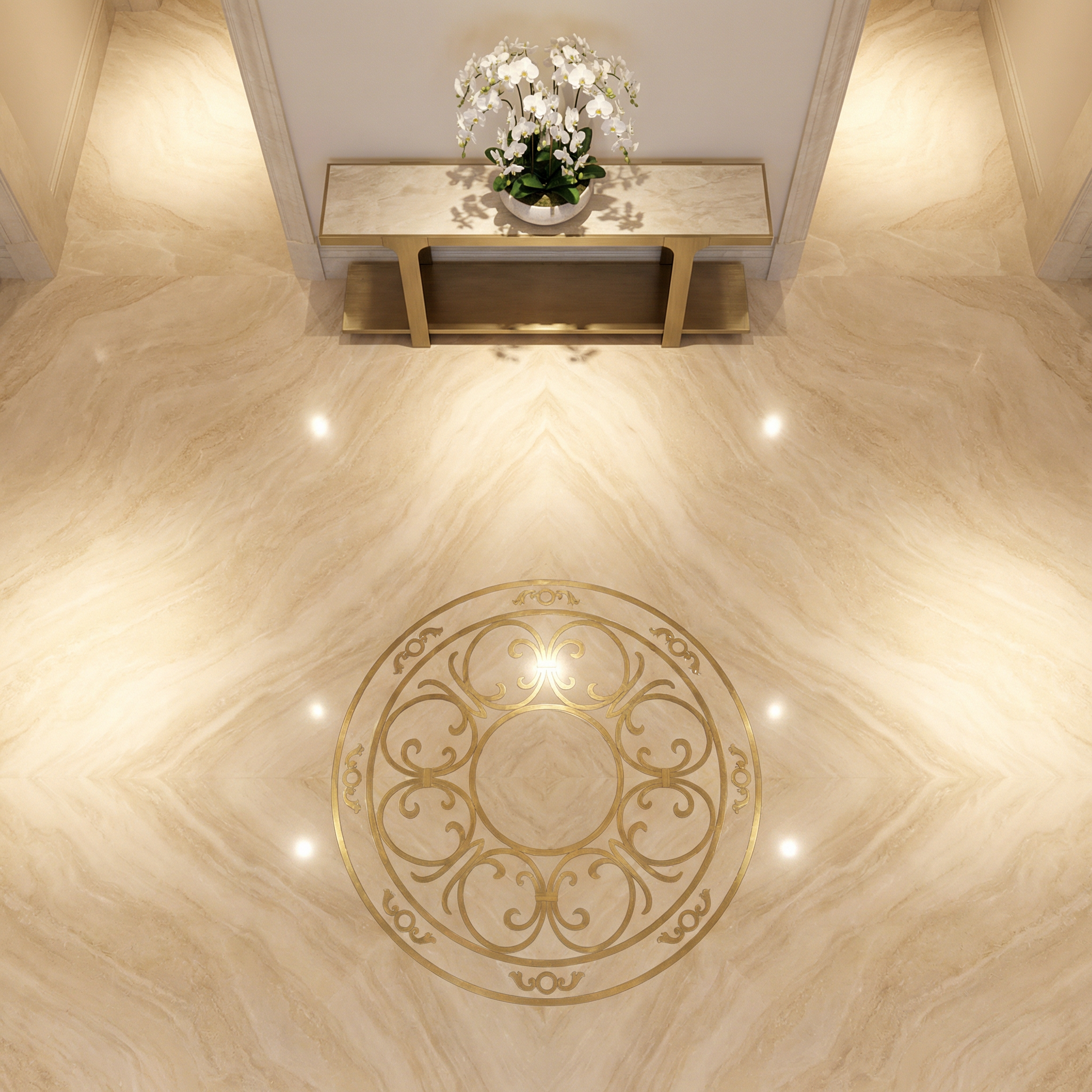 Marble lobby